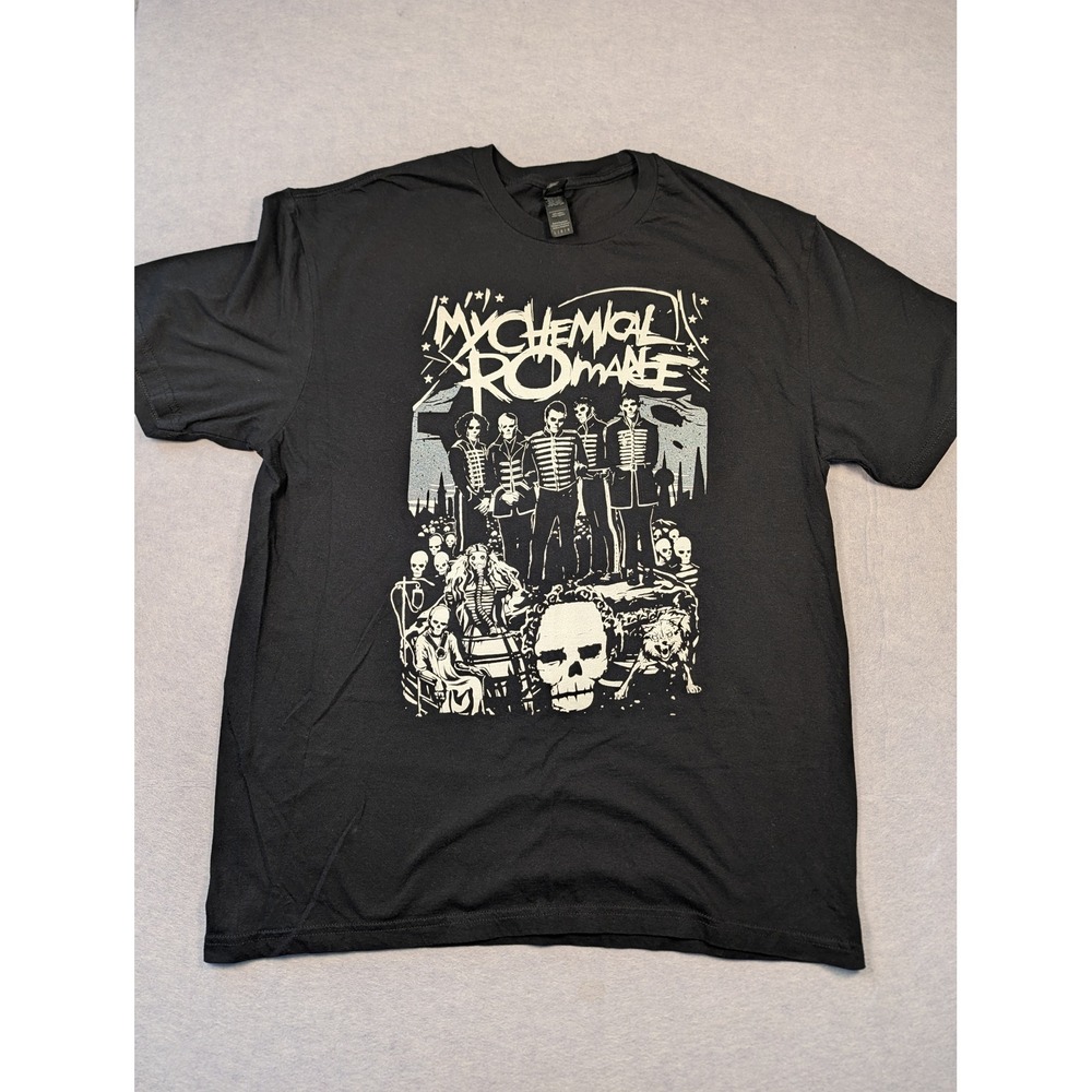 My Chemical Romance T-Shirt Men Large Black The Black Parade Graphic Excellent